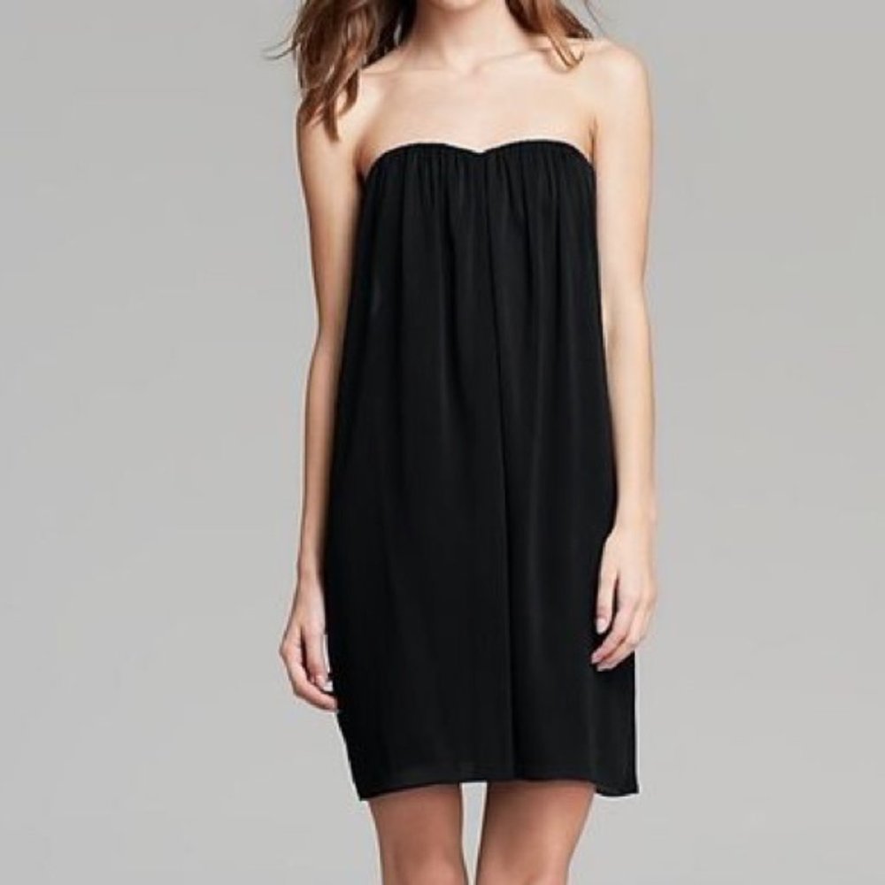 alice + olivia Jazz Strapless Chiffon Dress